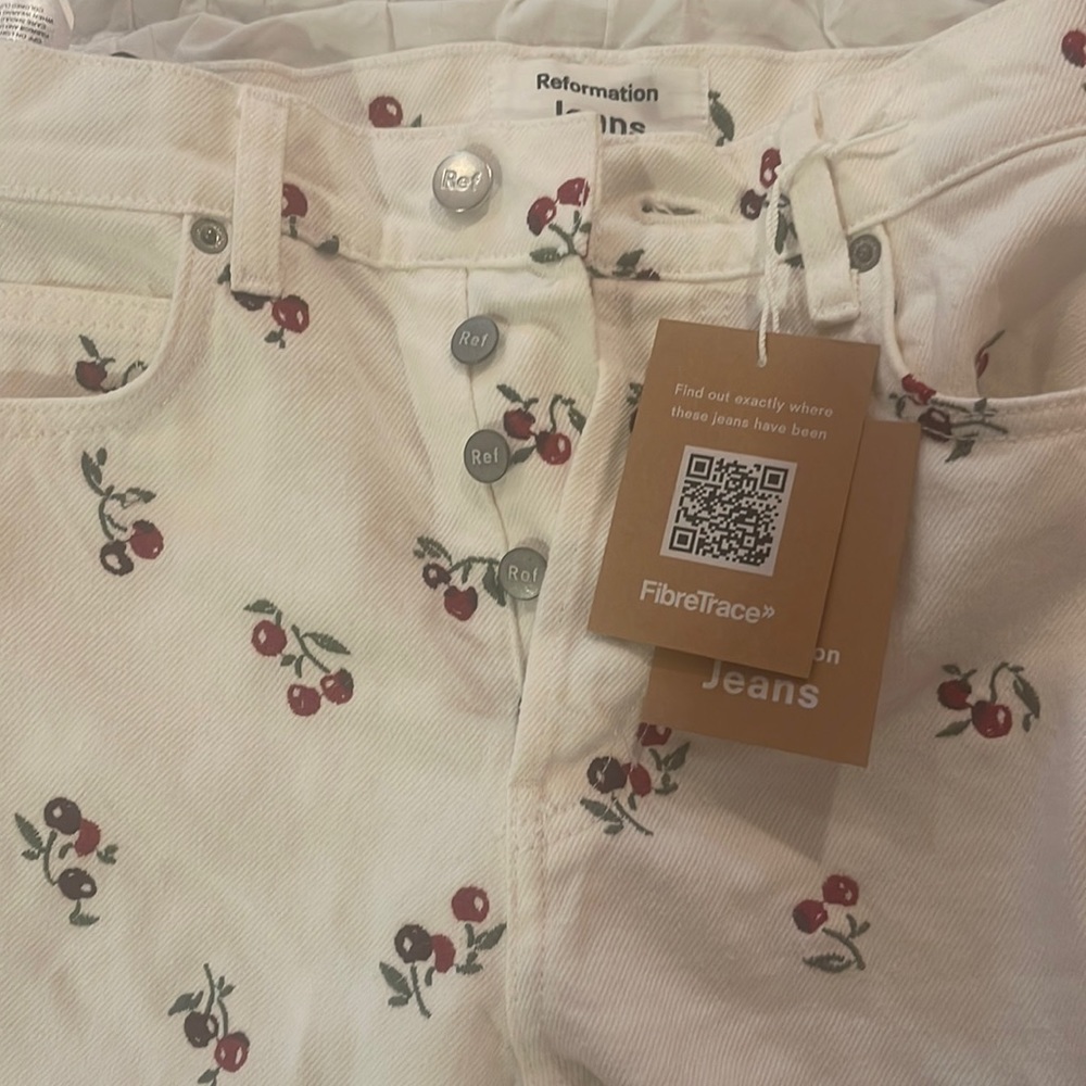 REFORMATION CHERRY JEANS